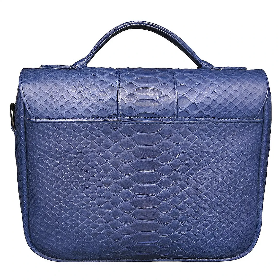 Navy Blue Box Bag