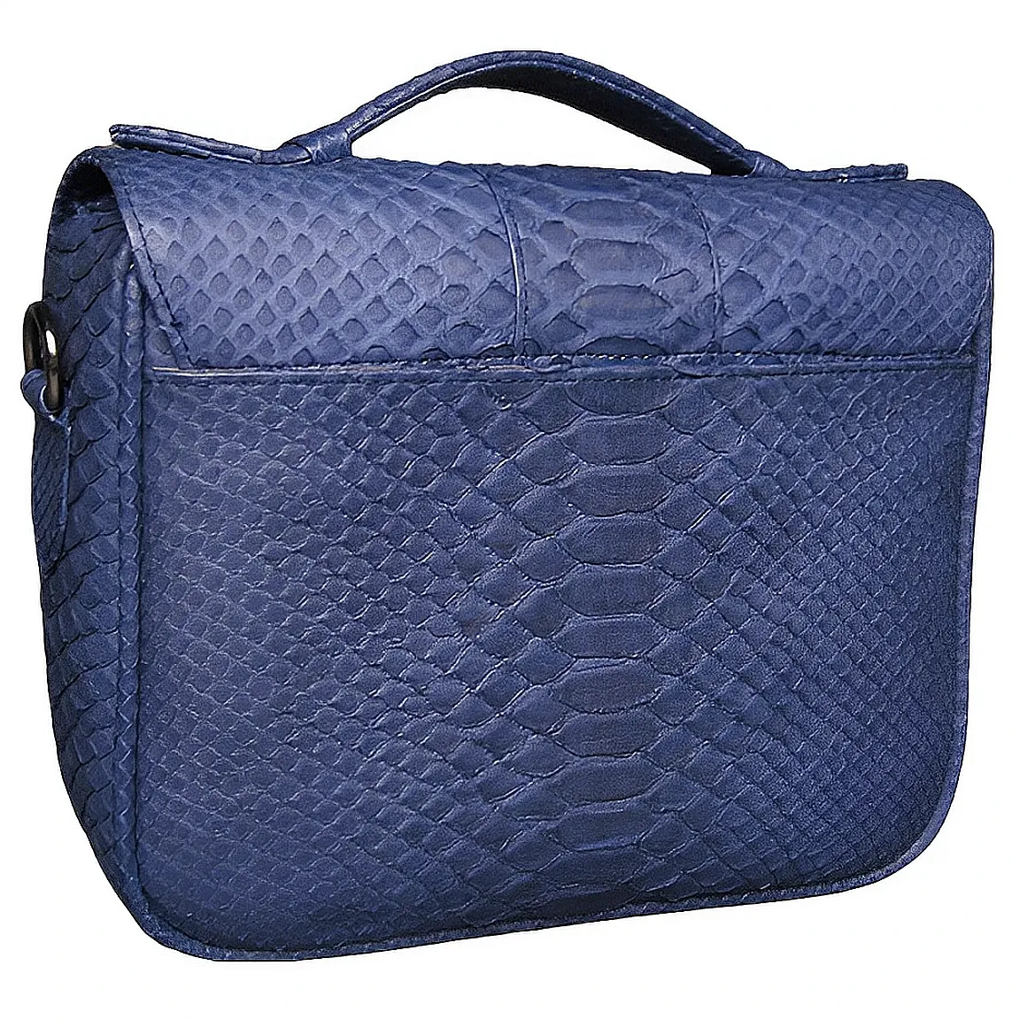 Navy Blue Box Bag