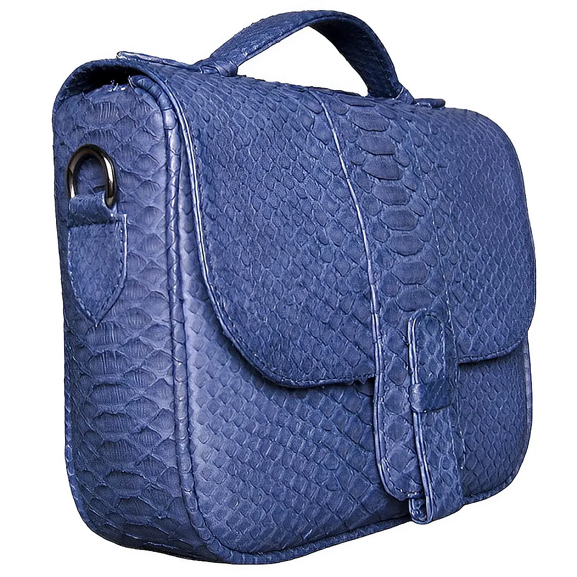 Navy Blue Box Bag