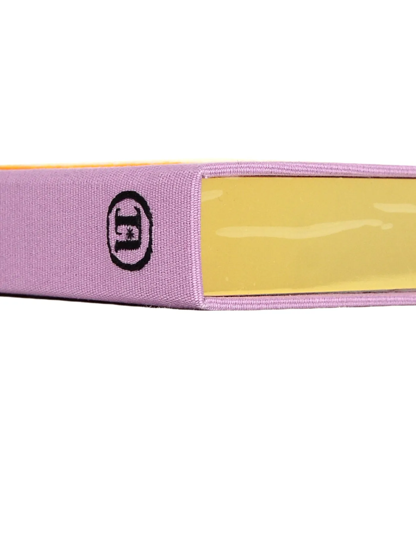 Olympia Le Tan Purple Grosgrain Clutch Bag w/ Female Silhouette