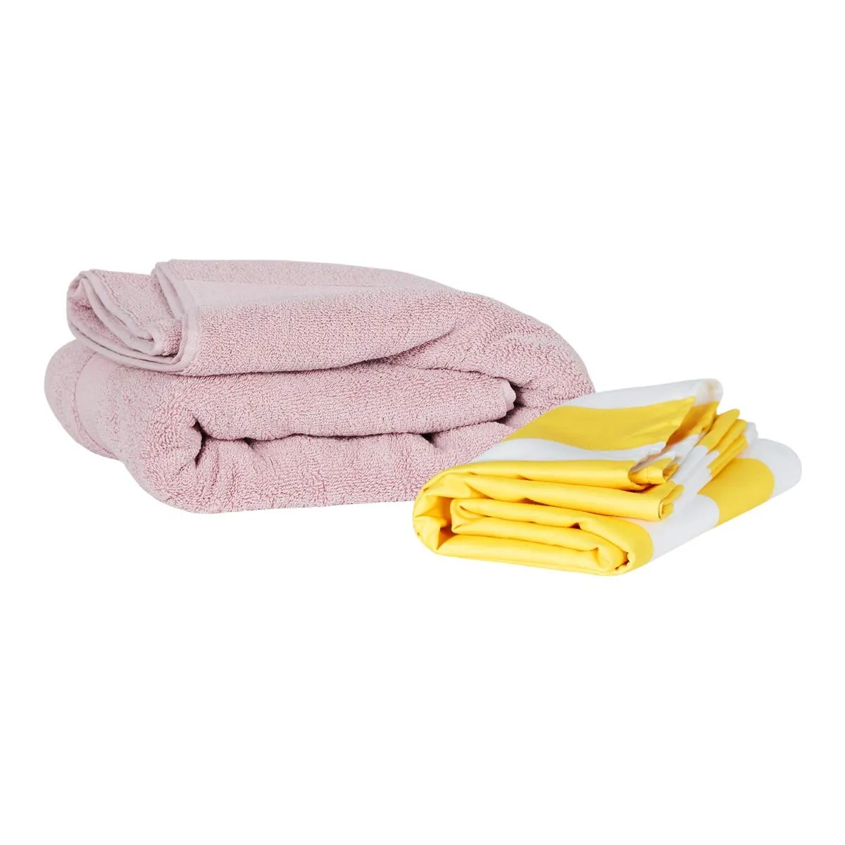 Oversized Microfibre Compact Beach Towel Yellow, X-Large (200x90cm, 78x35) Fast Drying, Beach mat