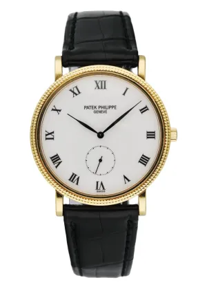 Patek Philippe 3919J Calatrava 18K Yellow Gold Men's Watch