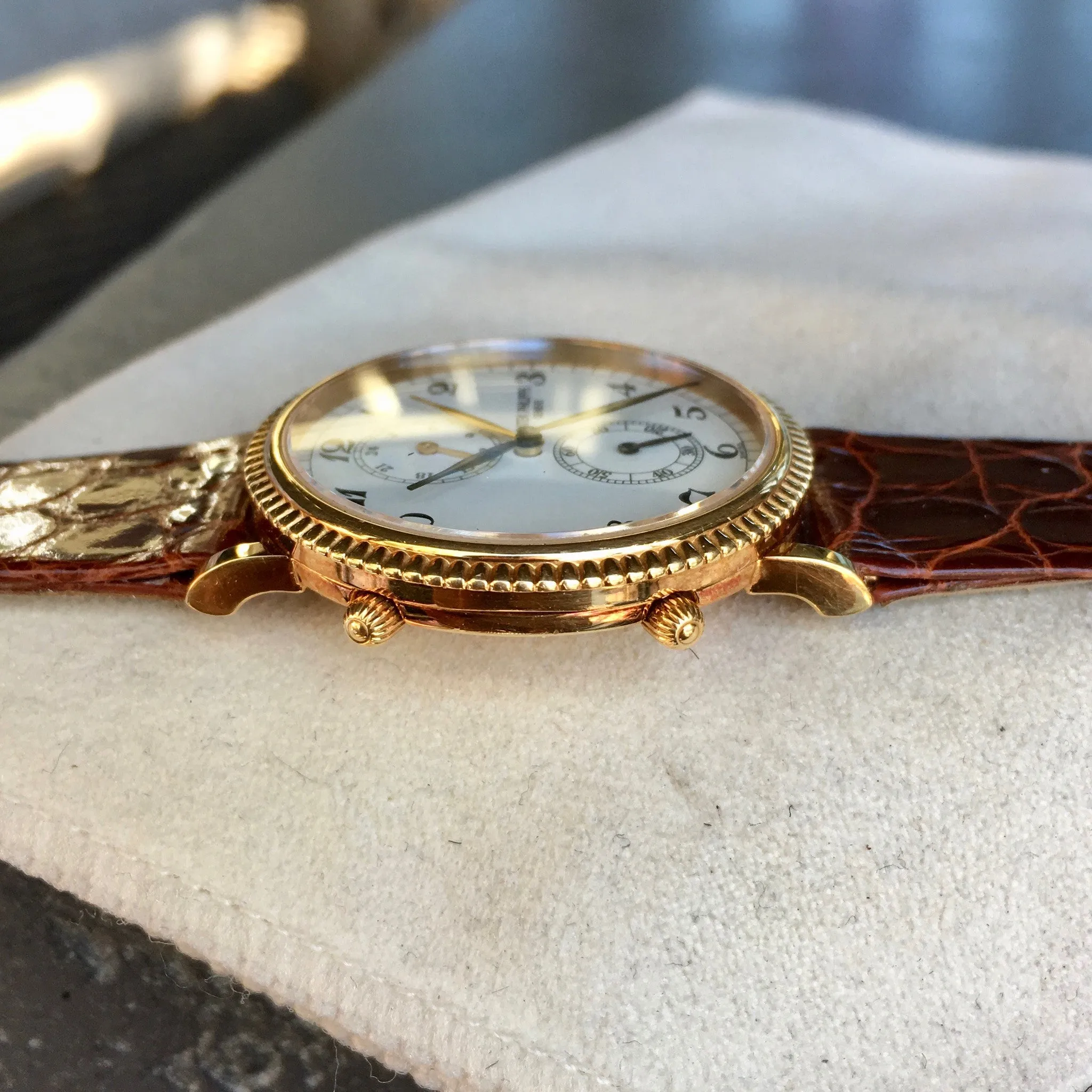Patek Philippe Calatrava Travel Time 5034J Manual Yellow Gold Mens Watch