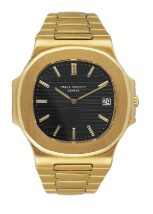 Patek Philippe Nautilus 3700/11J Jambo 18K Yellow Gold Men's Watch