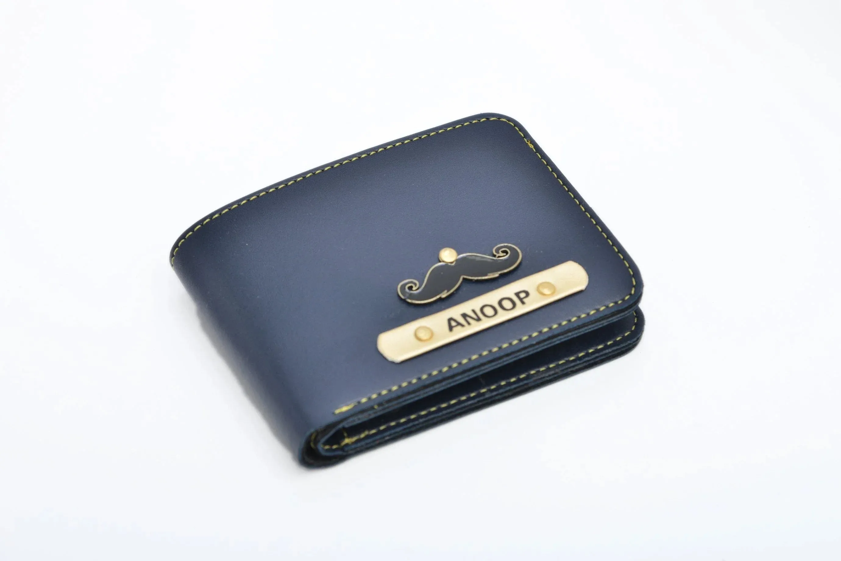 Personalized Couple's Combo : Chained Sling Bag( Product 1 ) & Men's Wallet (Product 2)- Royal Blue