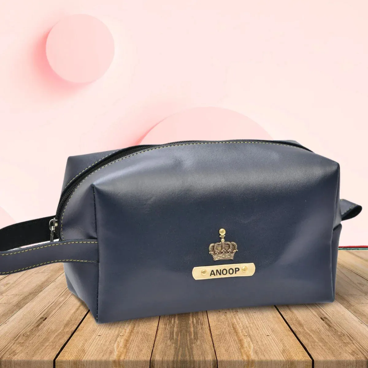 Personalized Mutlipurpose Travel - Make-up Pouch - Royal Blue
