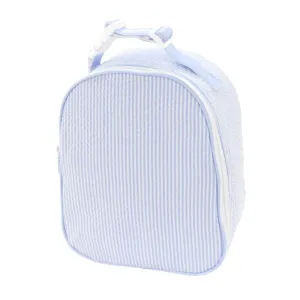 Personalized Seersucker Baby Blue Gumdrop Lunch Box