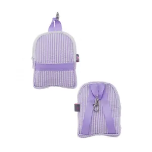 Personalized Seersucker Lilac Teeny Tiny Backpack