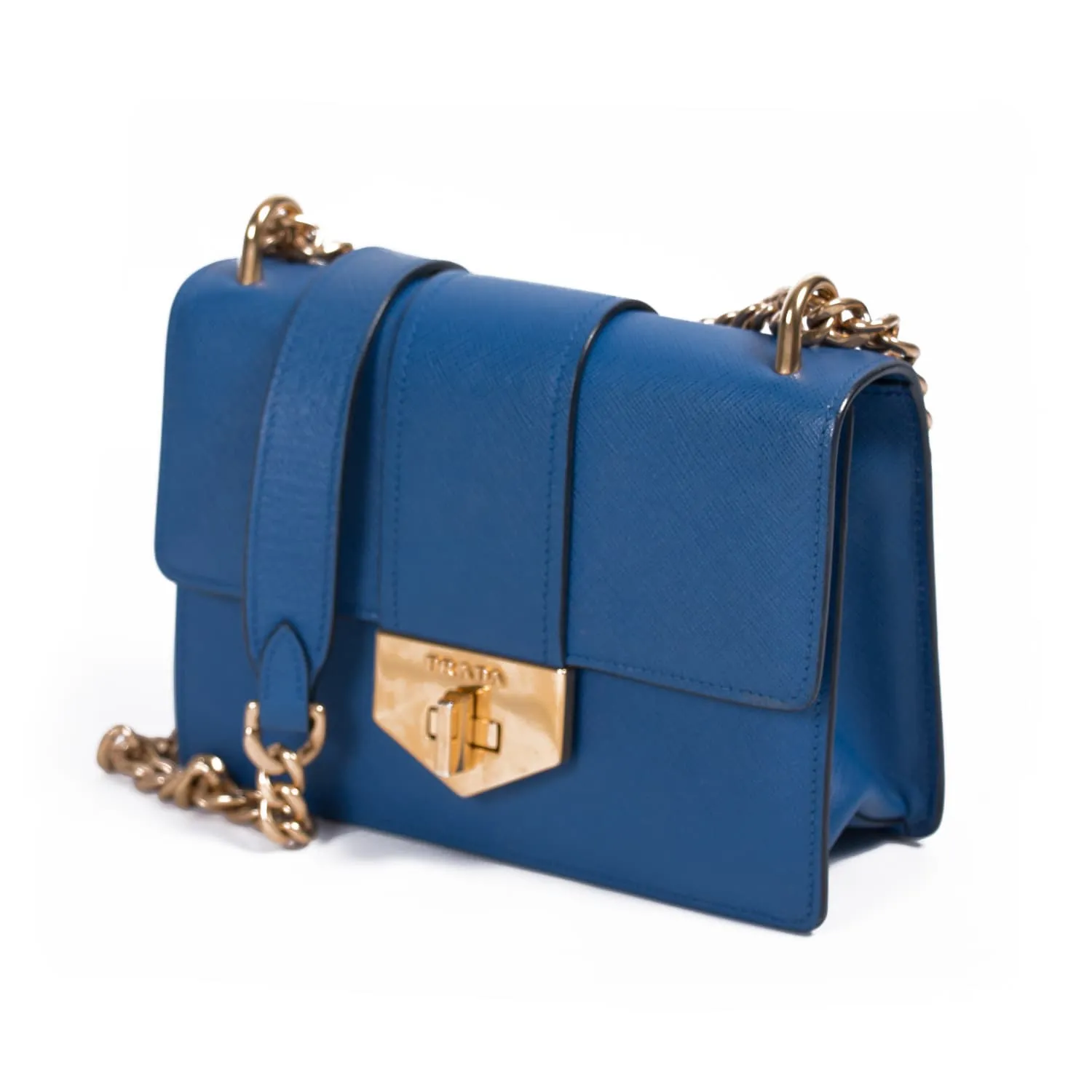 Prada Pattina Saffiano Lux Shoulder Bag