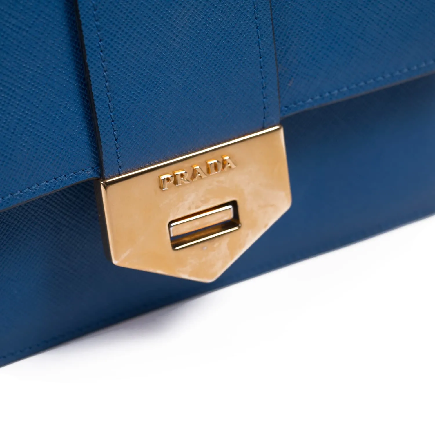 Prada Pattina Saffiano Lux Shoulder Bag