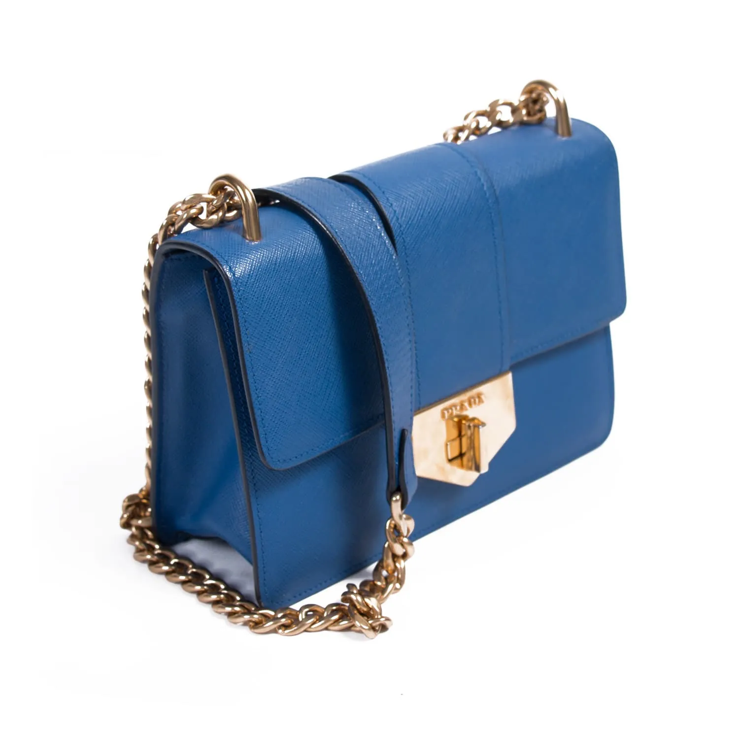 Prada Pattina Saffiano Lux Shoulder Bag