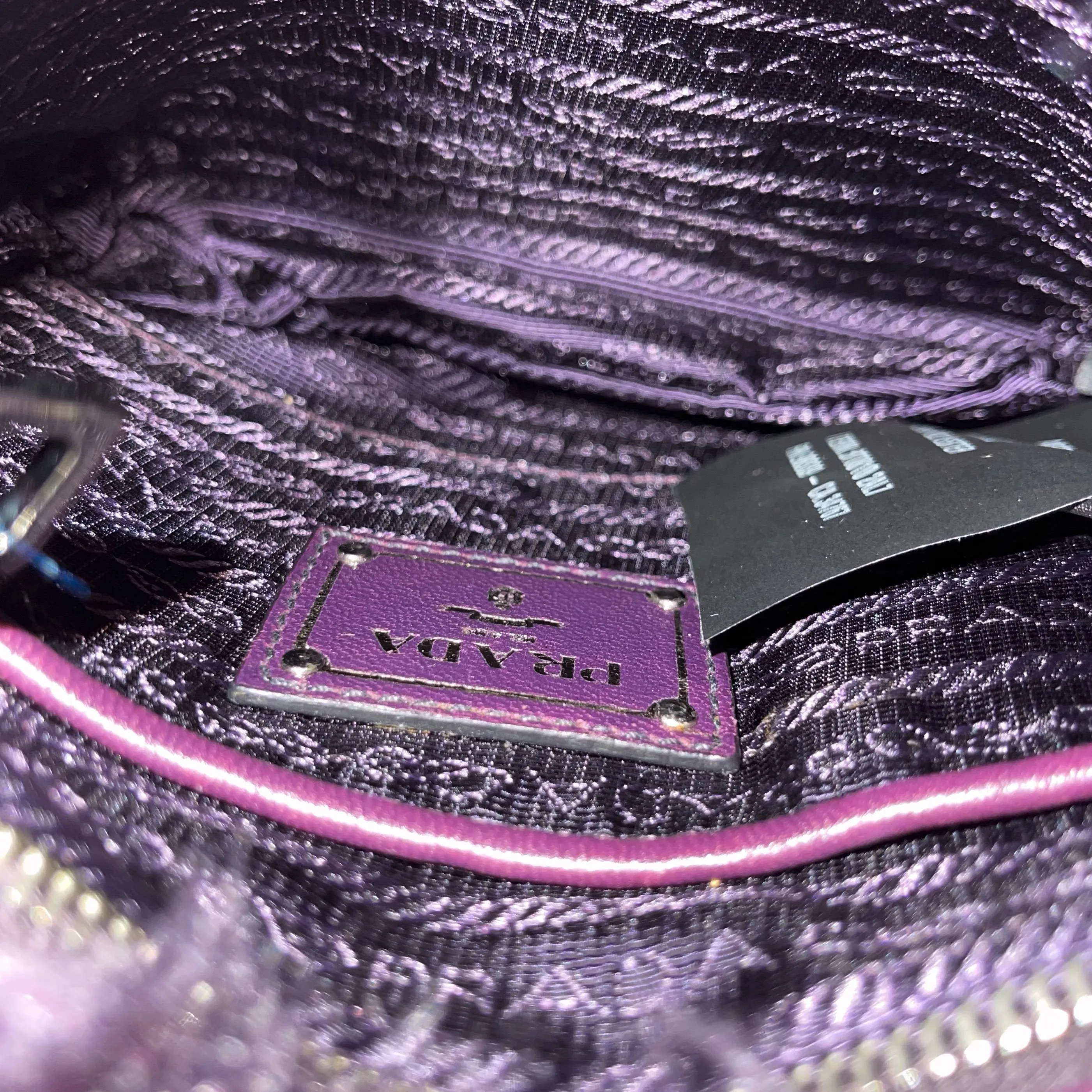 Prada Purple Fuzzy Chain Bag