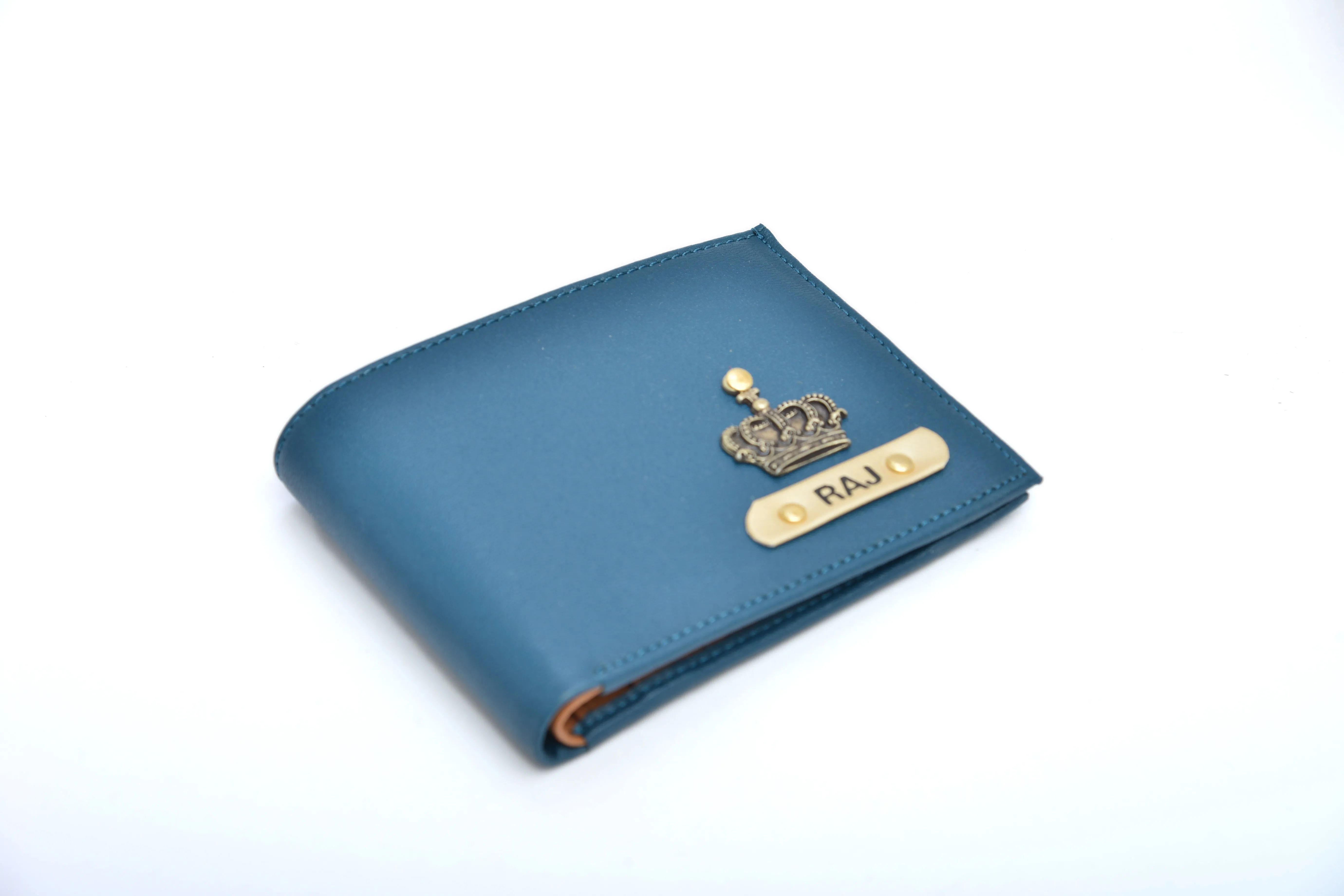 Premium Personalized Men's Wallet - Royal Blue