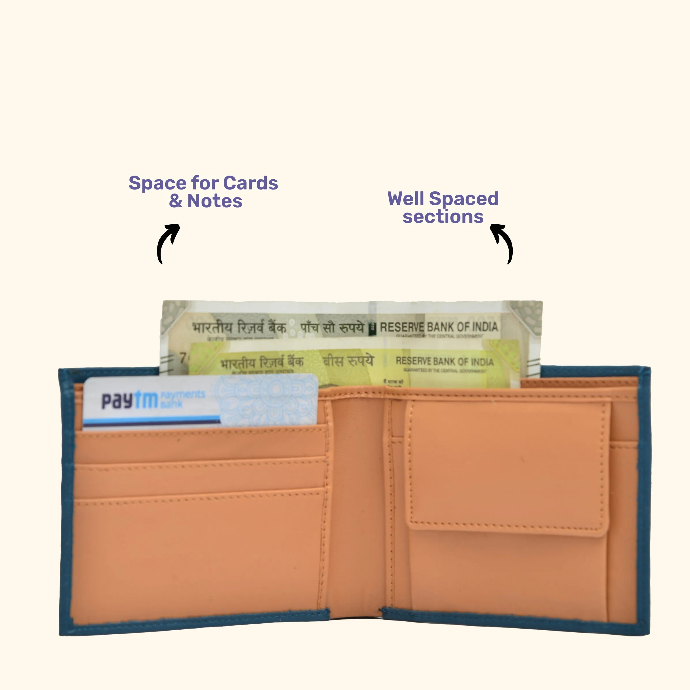 Premium Personalized Men's Wallet - Royal Blue