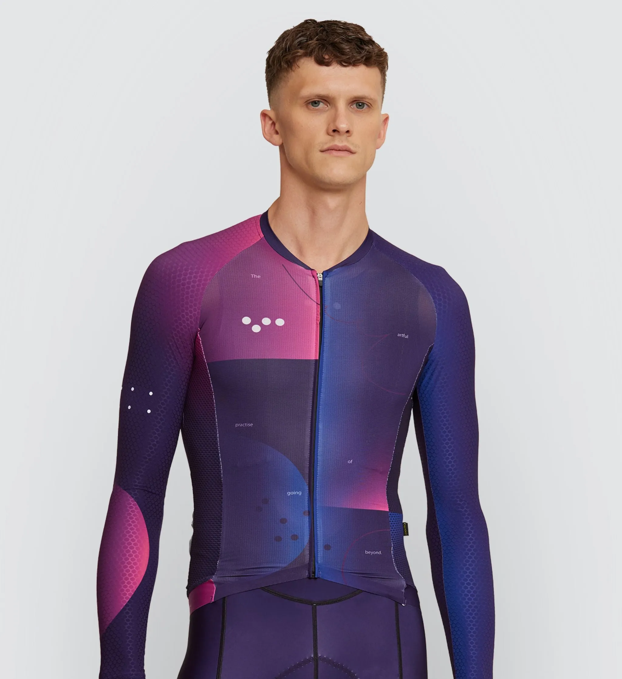Pro / Men's Pursuit 2.0 LS Jersey - Flow State Plum