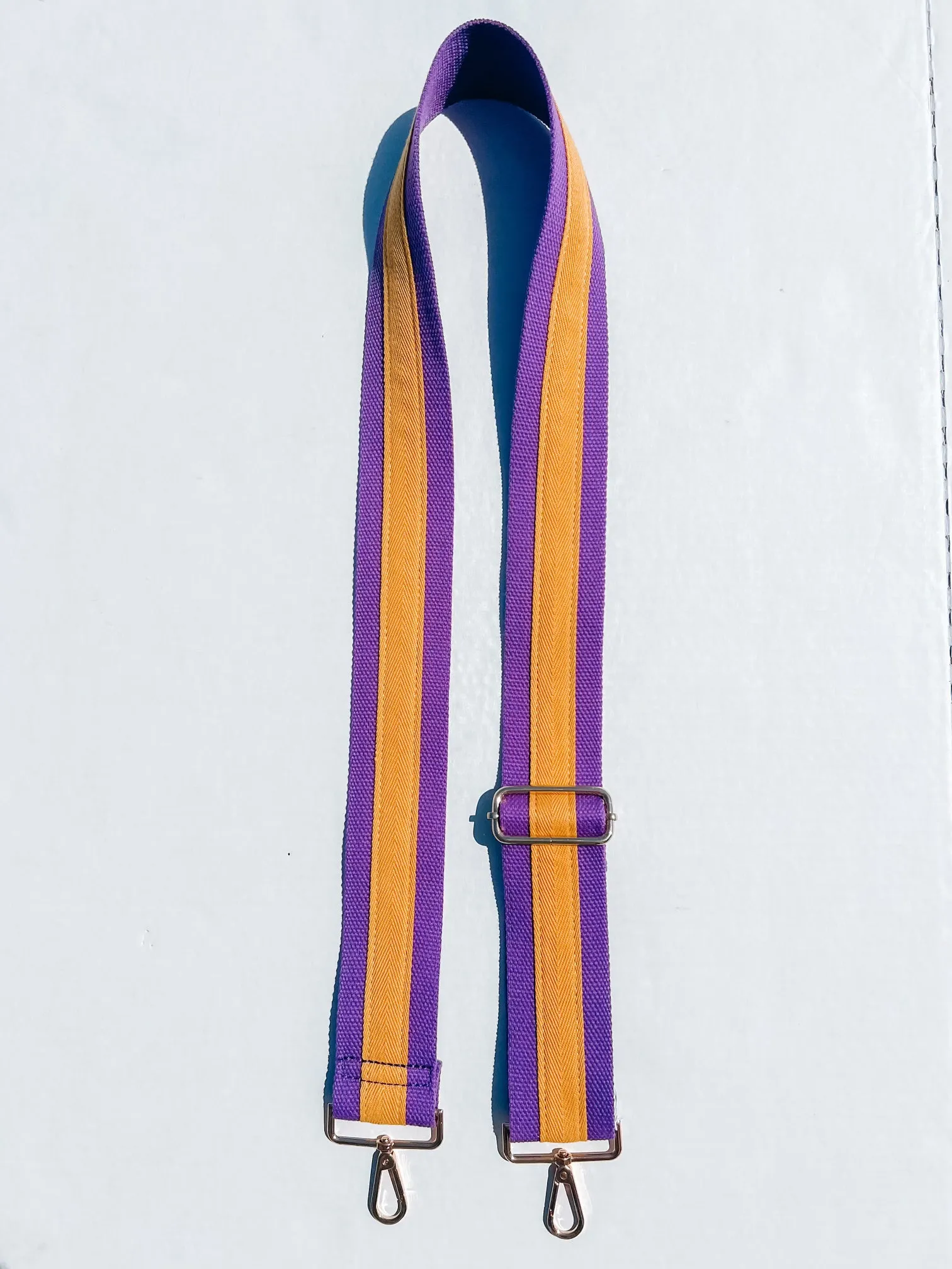 Purple & Gold Adjustable Purse Strap