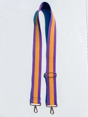 Purple & Gold Adjustable Purse Strap