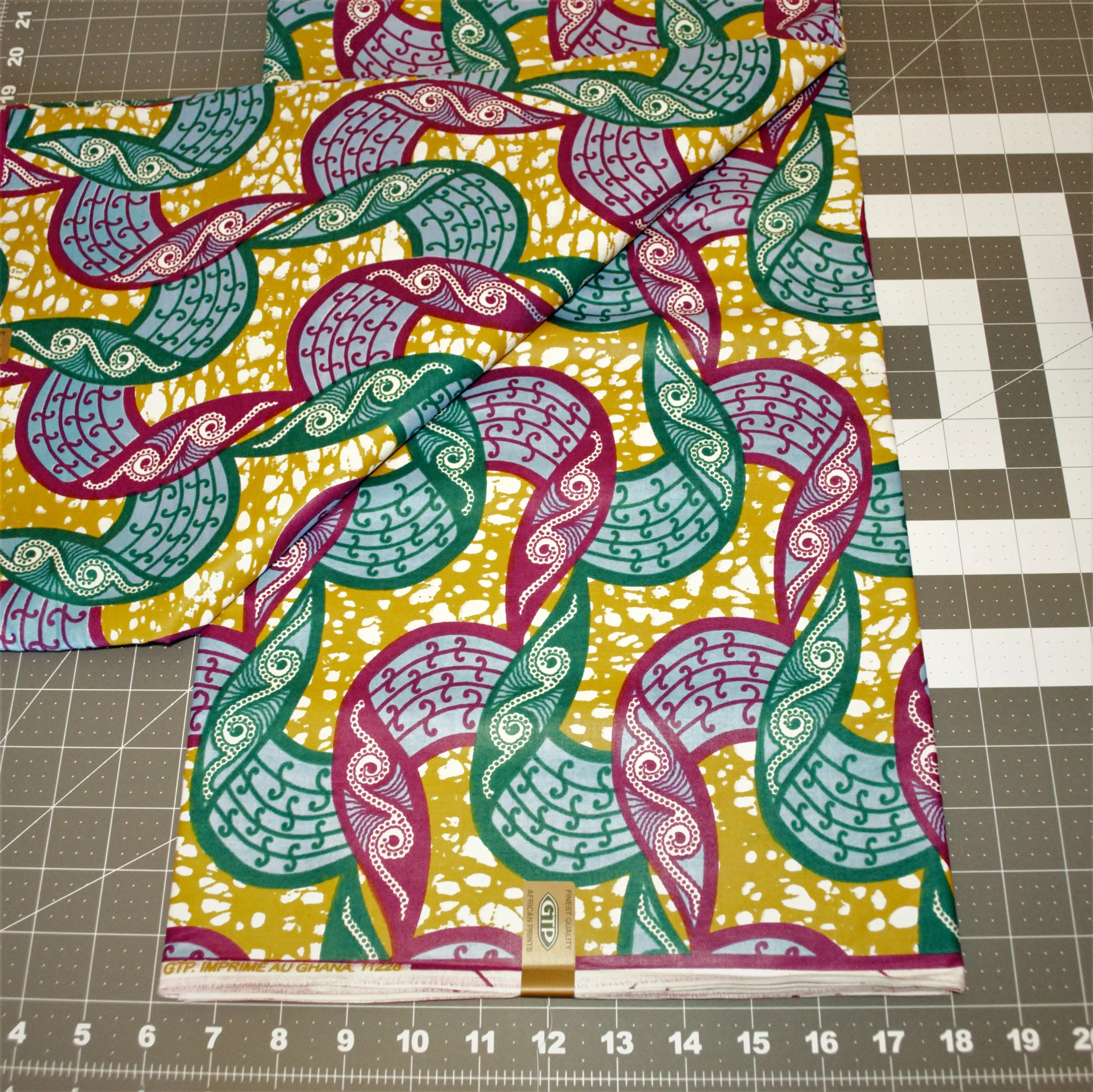 Purple & Green Spirals Adepa Dumas