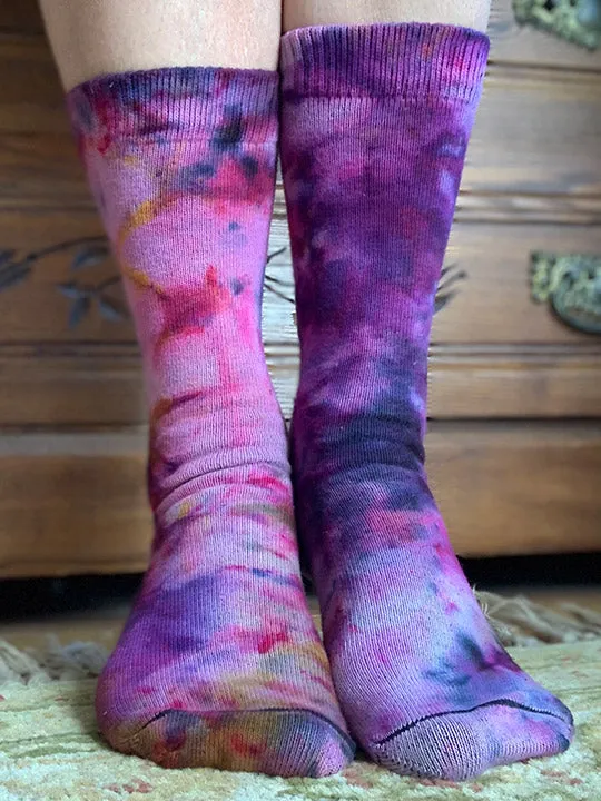 Purple Haze Tie Dye Organic Cotton Crew