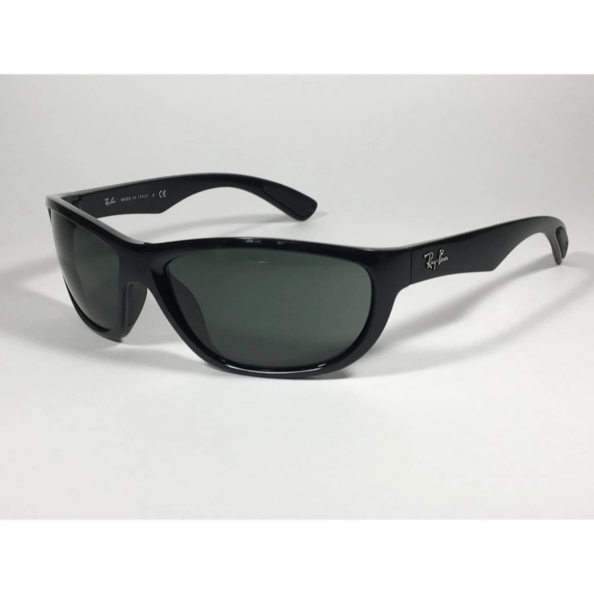 Ray-Ban Active Sport Sunglasses Black Gloss Frame Green Lens RB4188 601/71