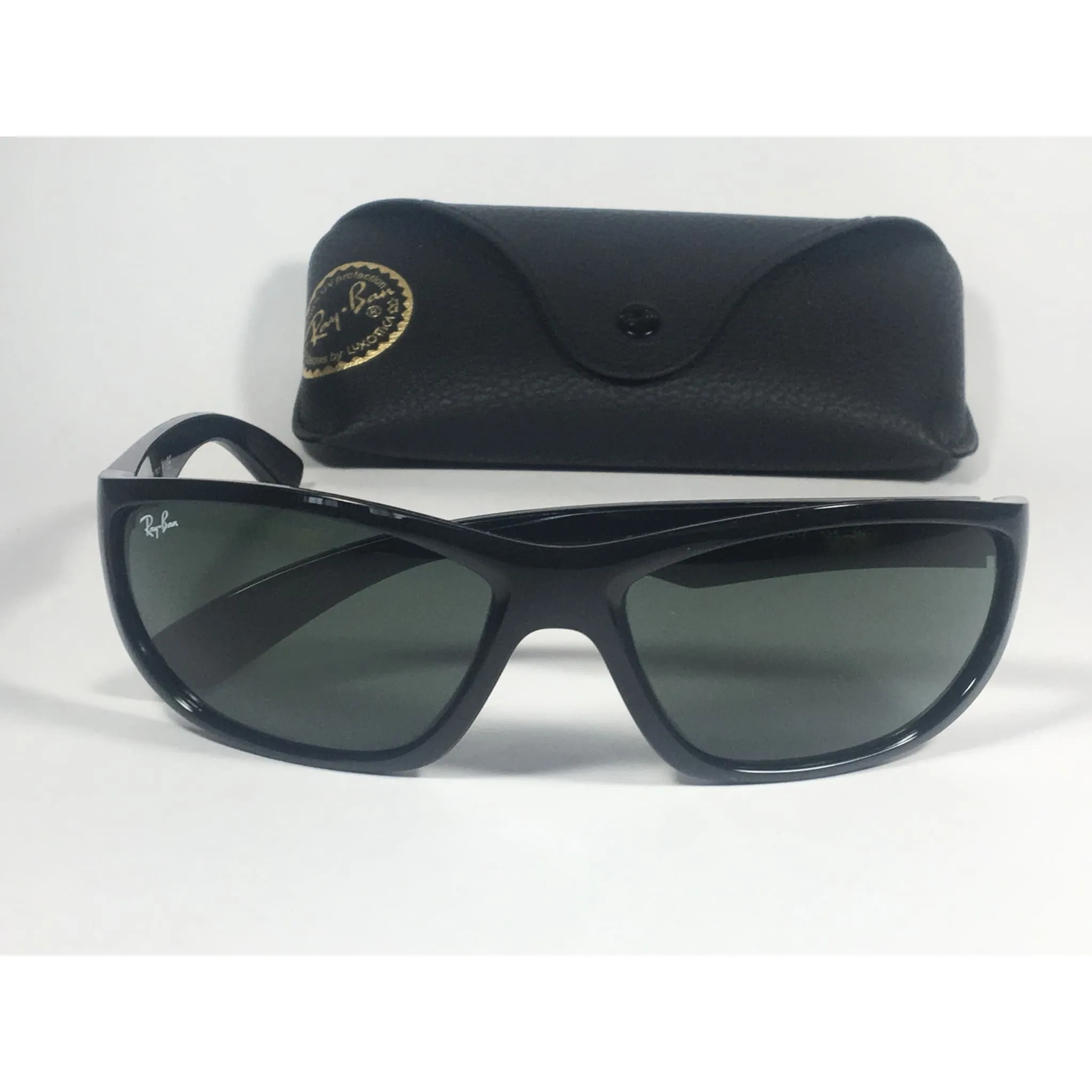 Ray-Ban Active Sport Sunglasses Black Gloss Frame Green Lens RB4188 601/71