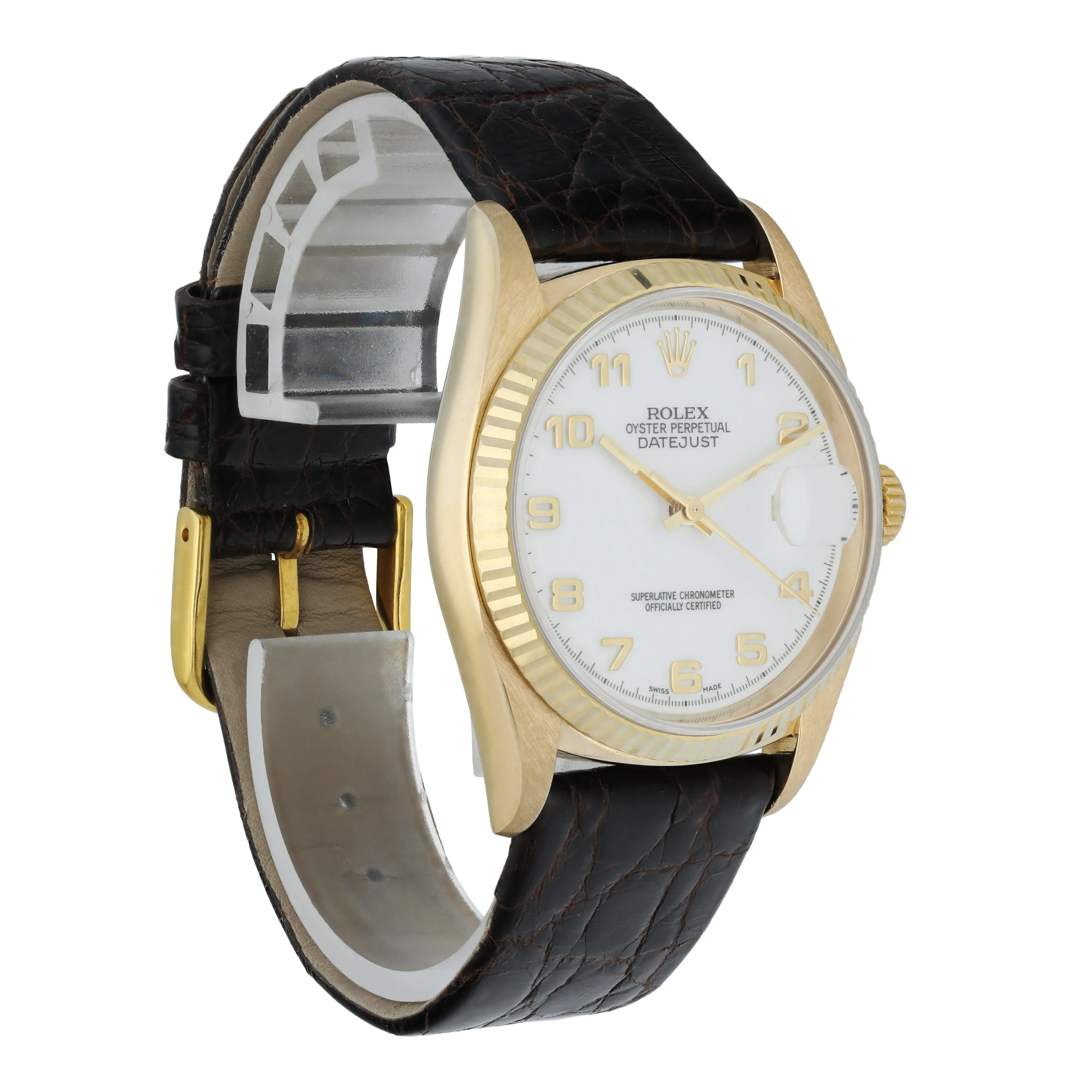 Rolex DateJust 16018 18k Yellow Gold Men's Watch