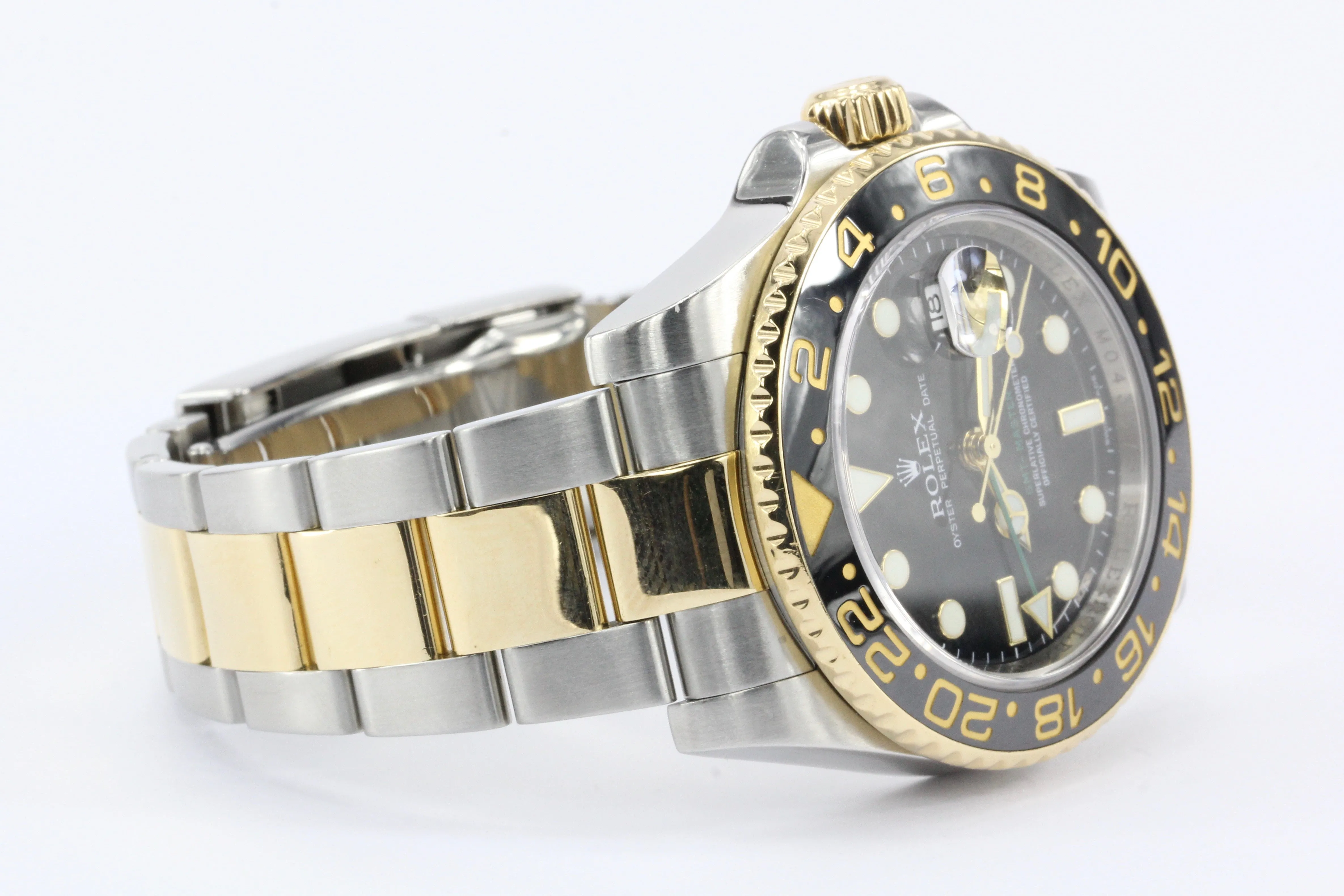 Rolex GMT-Master II 116713 Two Tone Black Dial w/ Papers Men's Watch c.2007
