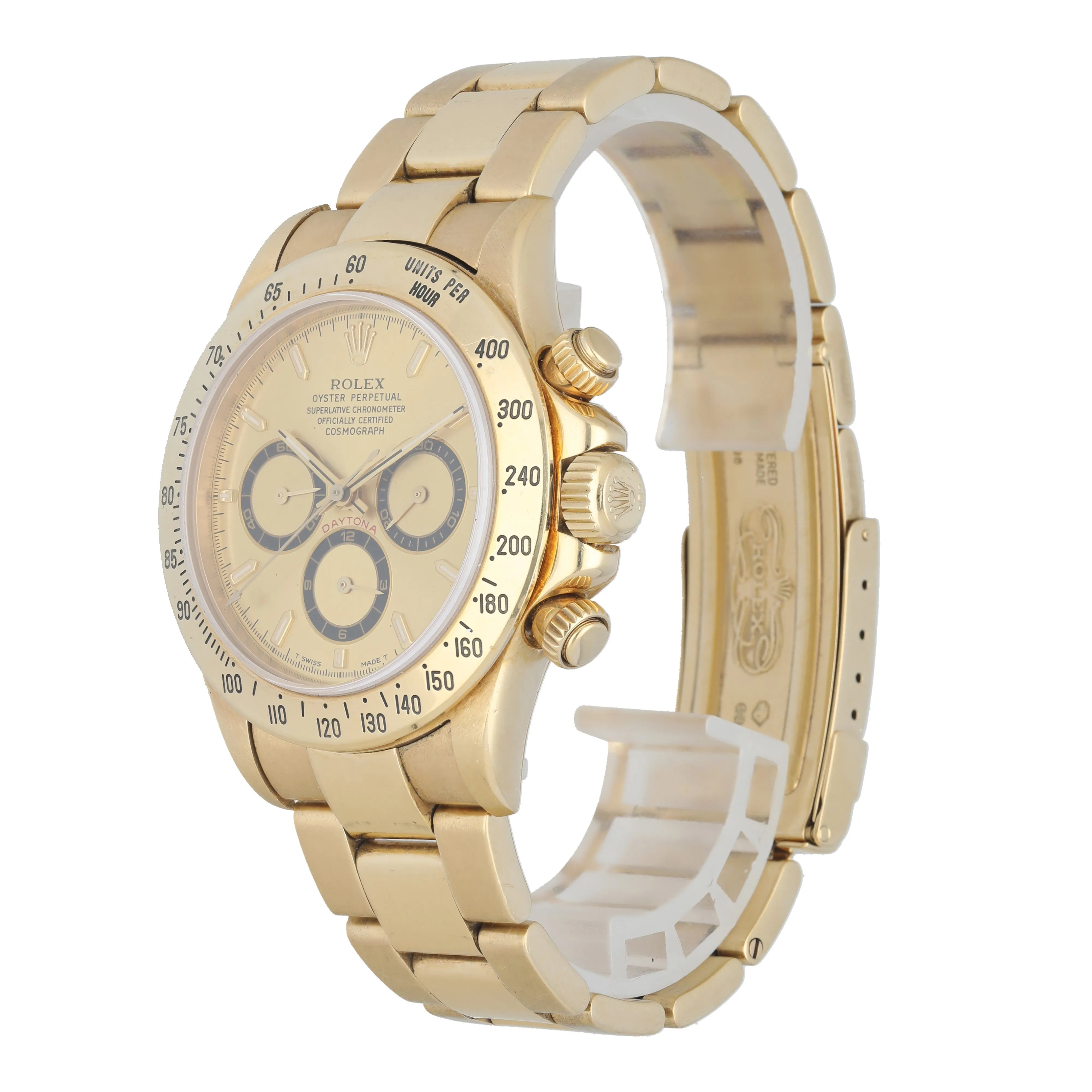 Rolex Zenith Daytona 16528 Yellow Gold Mens Watch