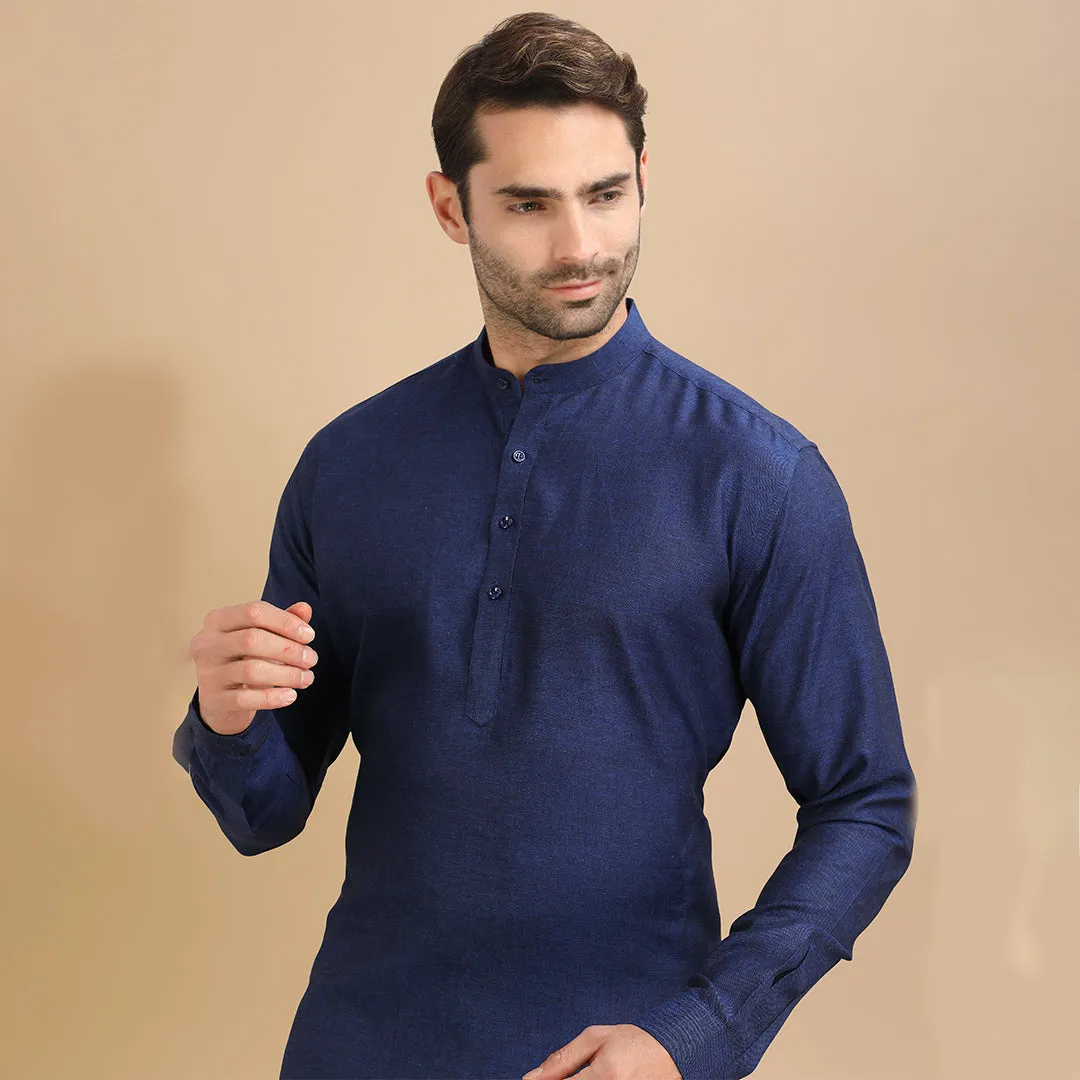 Royal Purple  Men's Plain Kurta