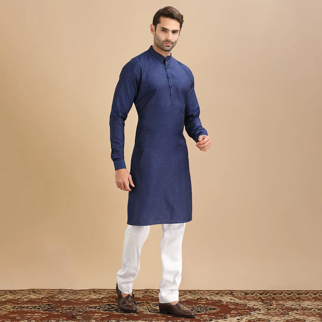 Royal Purple  Men's Plain Kurta