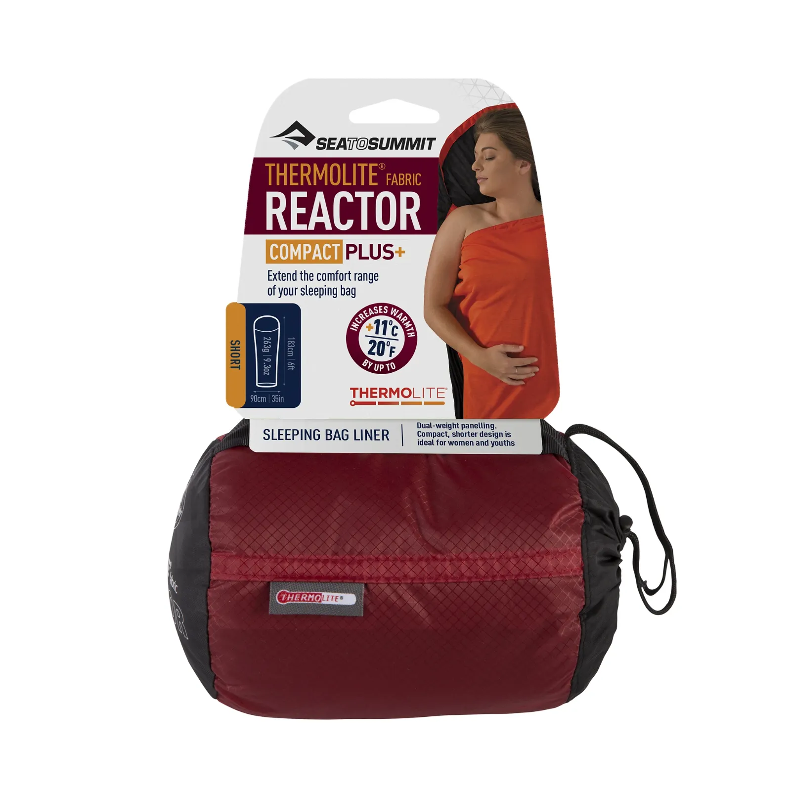 Sea to Summit Thermolite Reactor Compact Plus Liner Short - Adds up to 11°C