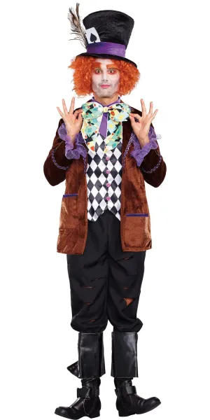 Sexy Hatter Madness Men's Costume