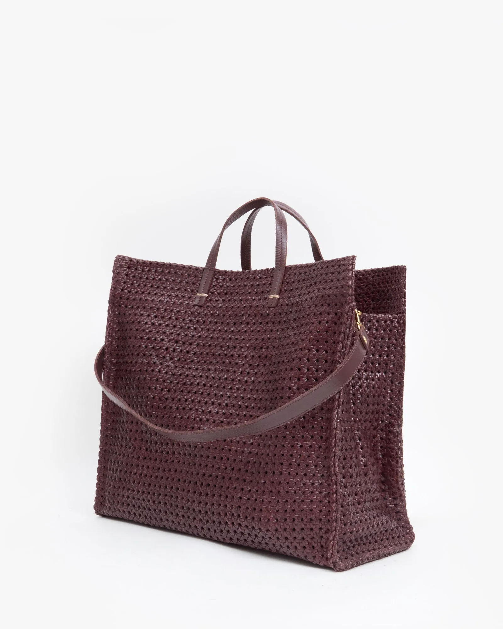 Simple Tote in Plum Rattan
