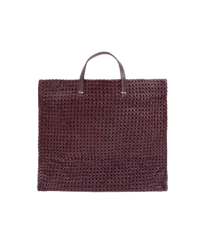 Simple Tote in Plum Rattan
