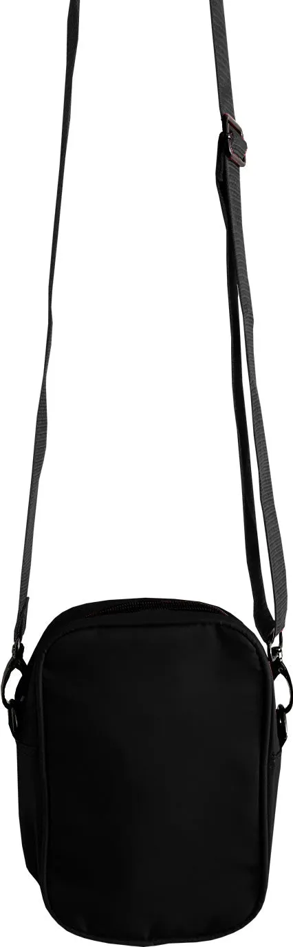 Solid Black Mens Small Crossbody Sling Bag