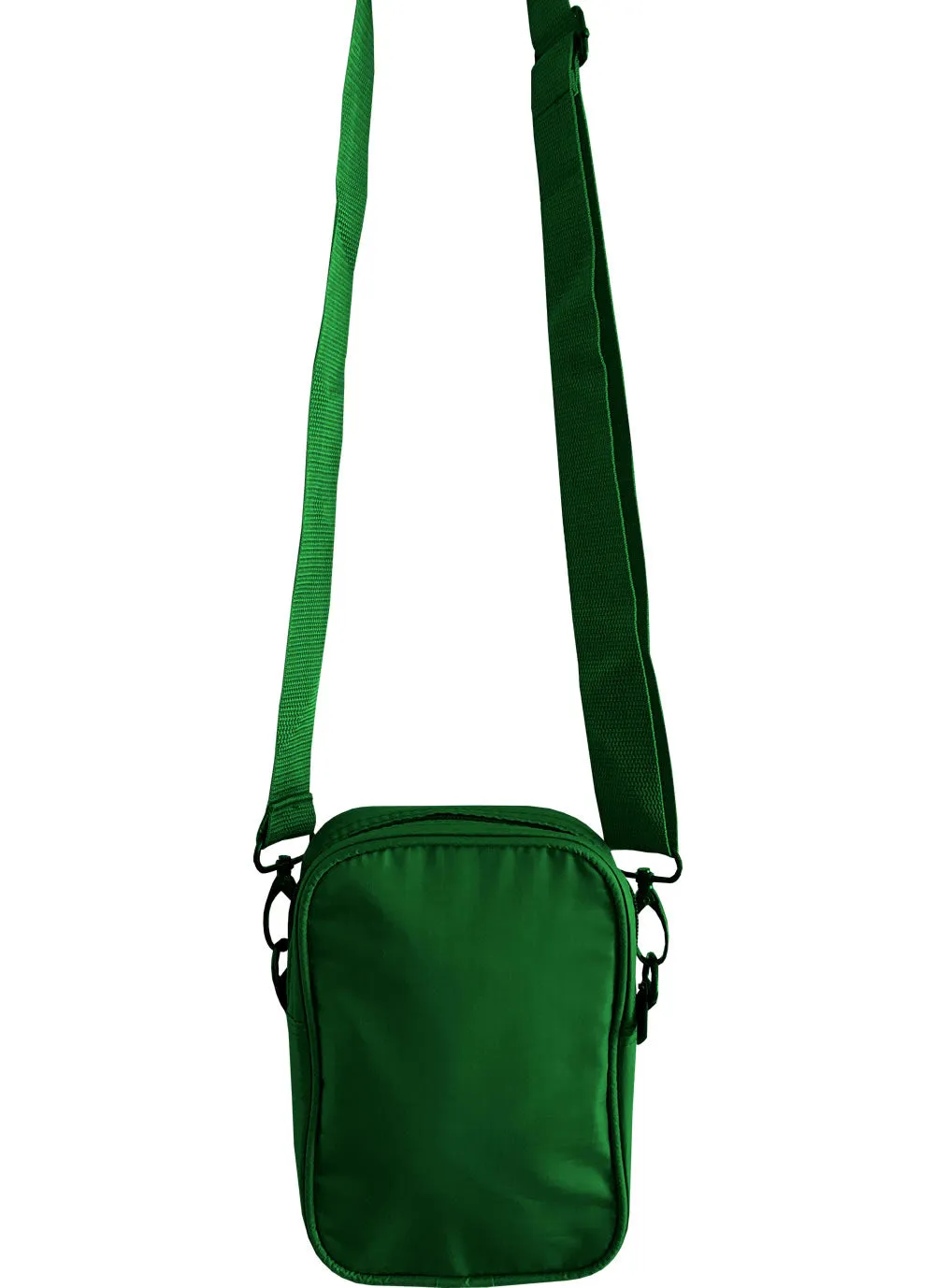 Solid Green Mens Small Crossbody Sling Bag