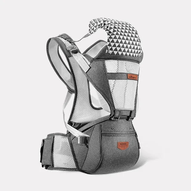 Sunveno Ergonomic Baby Carrier Baby Kangaroo Child Hip Seat Tool Baby Holder Sling Wrap Backpacks Baby Travel Activity Gear