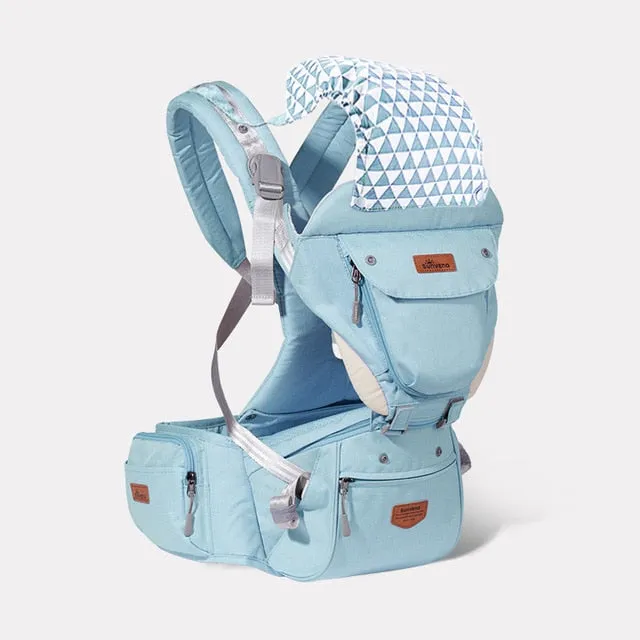 Sunveno Ergonomic Baby Carrier Baby Kangaroo Child Hip Seat Tool Baby Holder Sling Wrap Backpacks Baby Travel Activity Gear