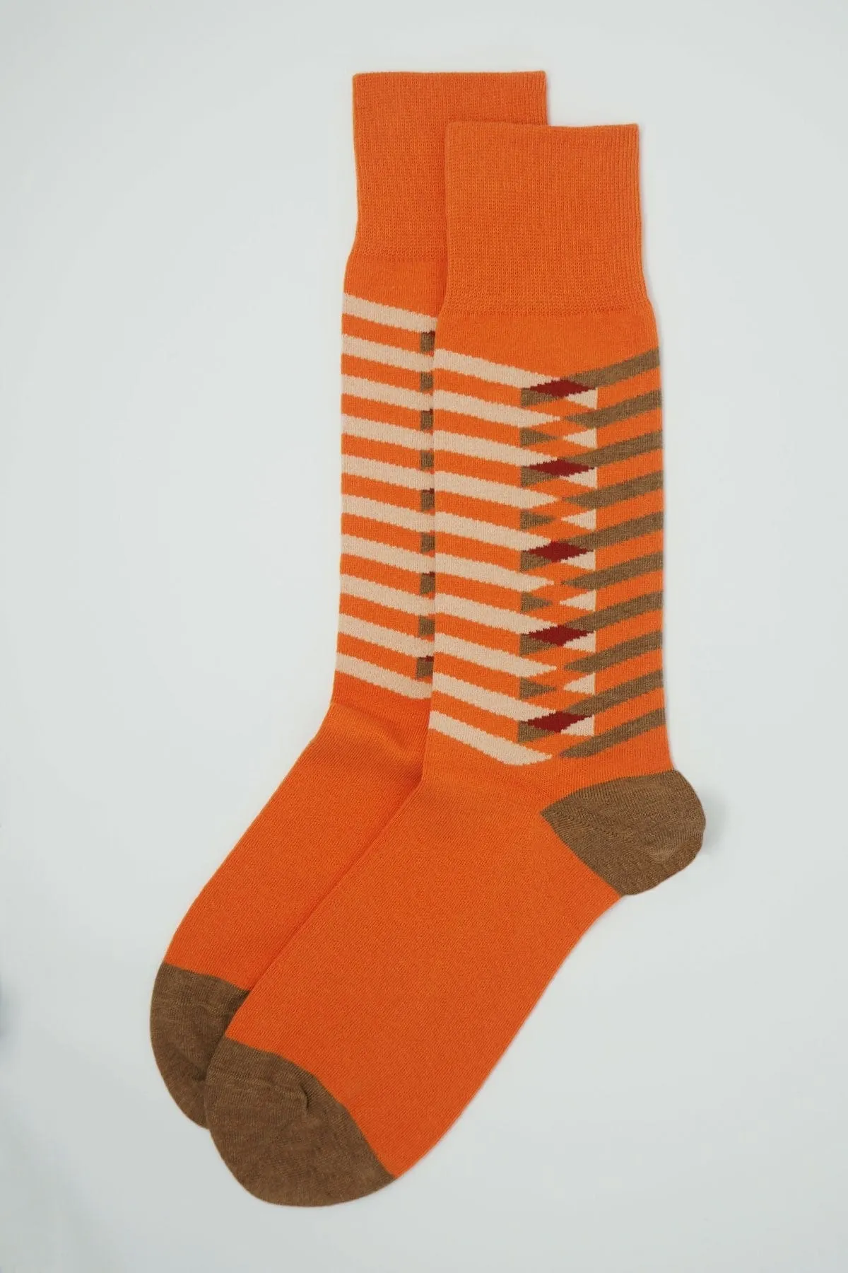 Symmetry Men's Organic Cotton Socks | Orange