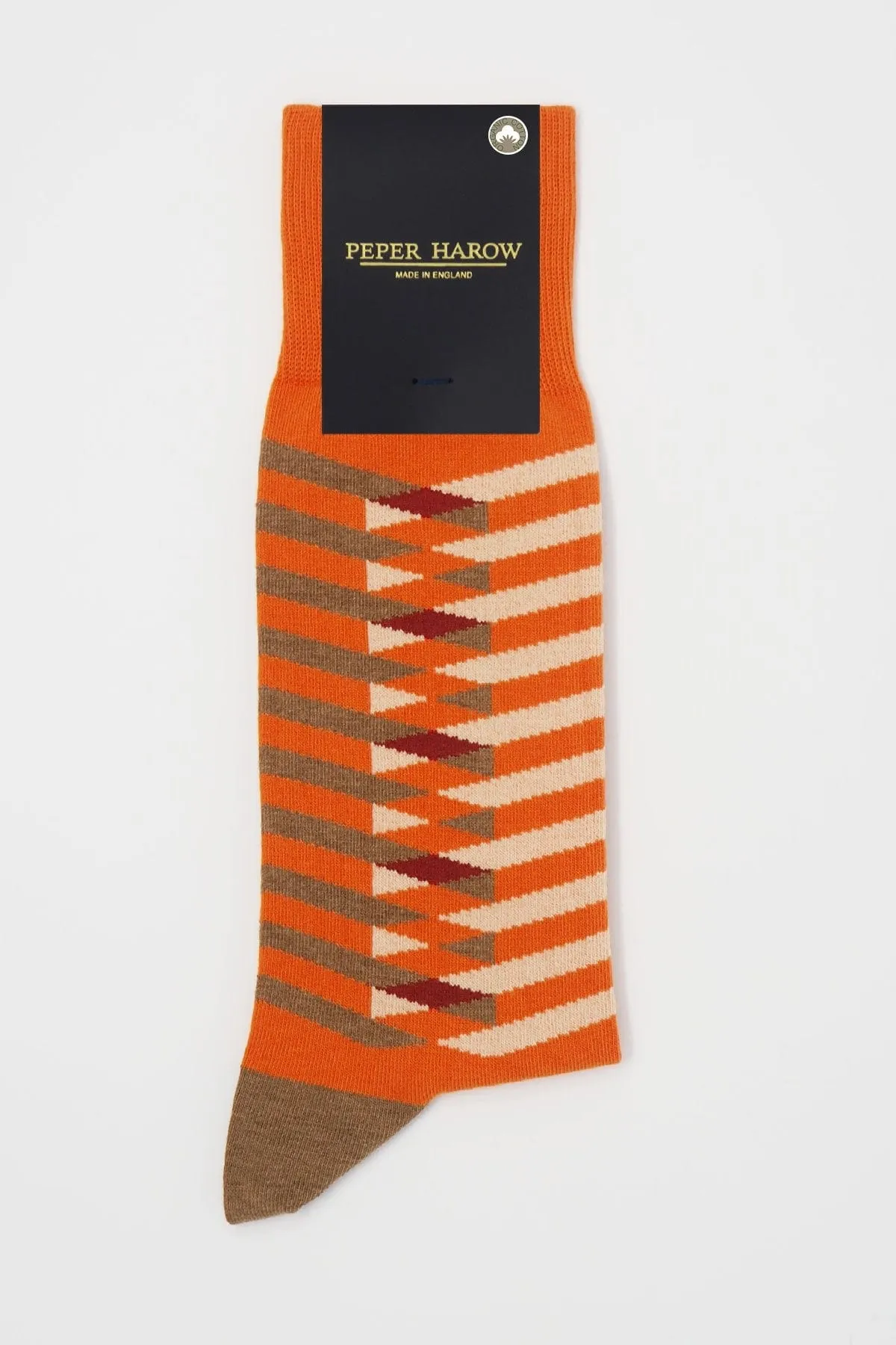 Symmetry Men's Organic Cotton Socks | Orange