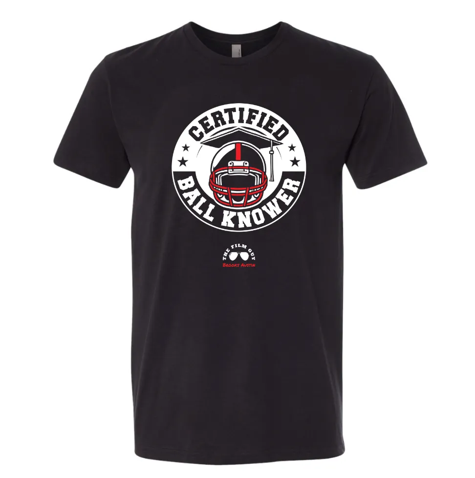 The Film Guy Shirt "CertifiedBallKnower" Black T-shirt
