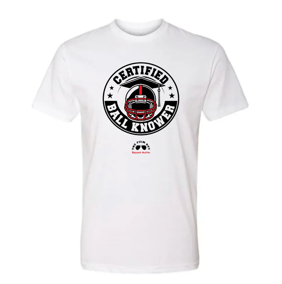 The Film Guy Shirt "CertifiedBallKnower" White T-shirt