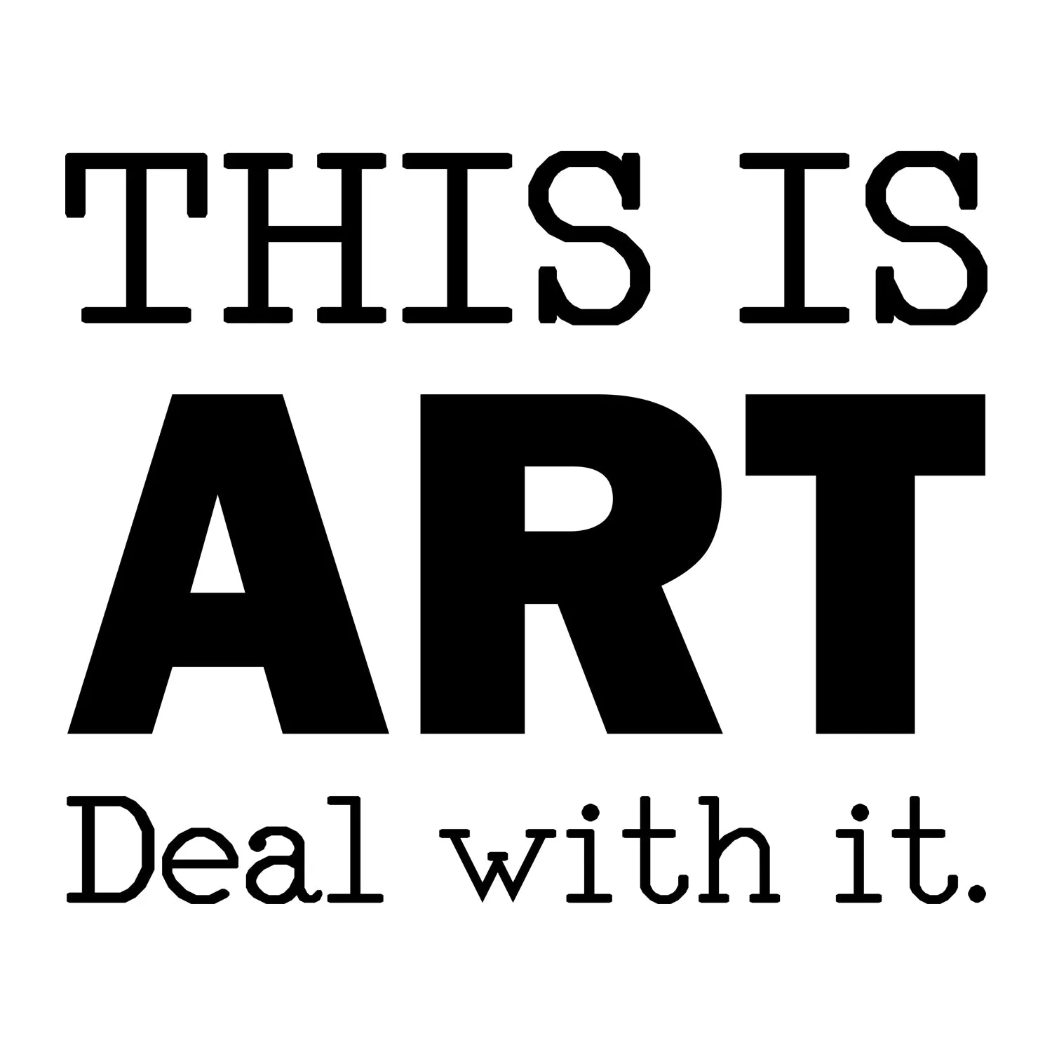 This is ART Men's Short Sleeve Graphic Tee