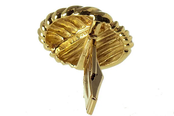 Tiffany & Co. 18kt Gold Ribbed Cufflinks