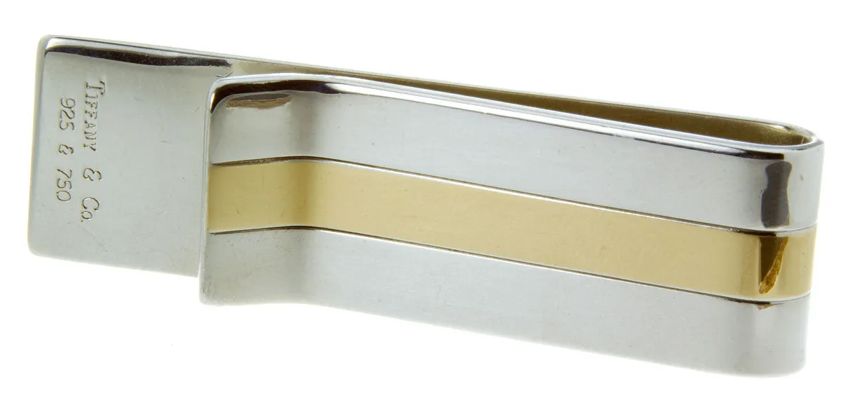 Tiffany & Co. Silver & 18kt Gold Money Clip