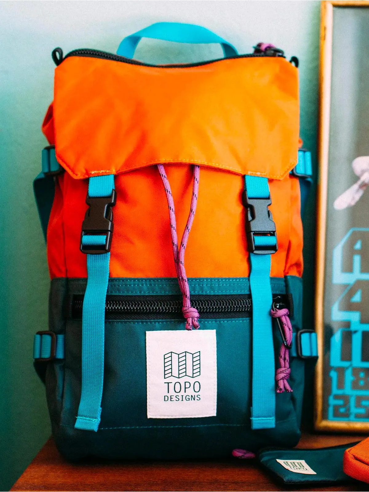 Topo Designs Rover Pack Mini Botanic Green Clay