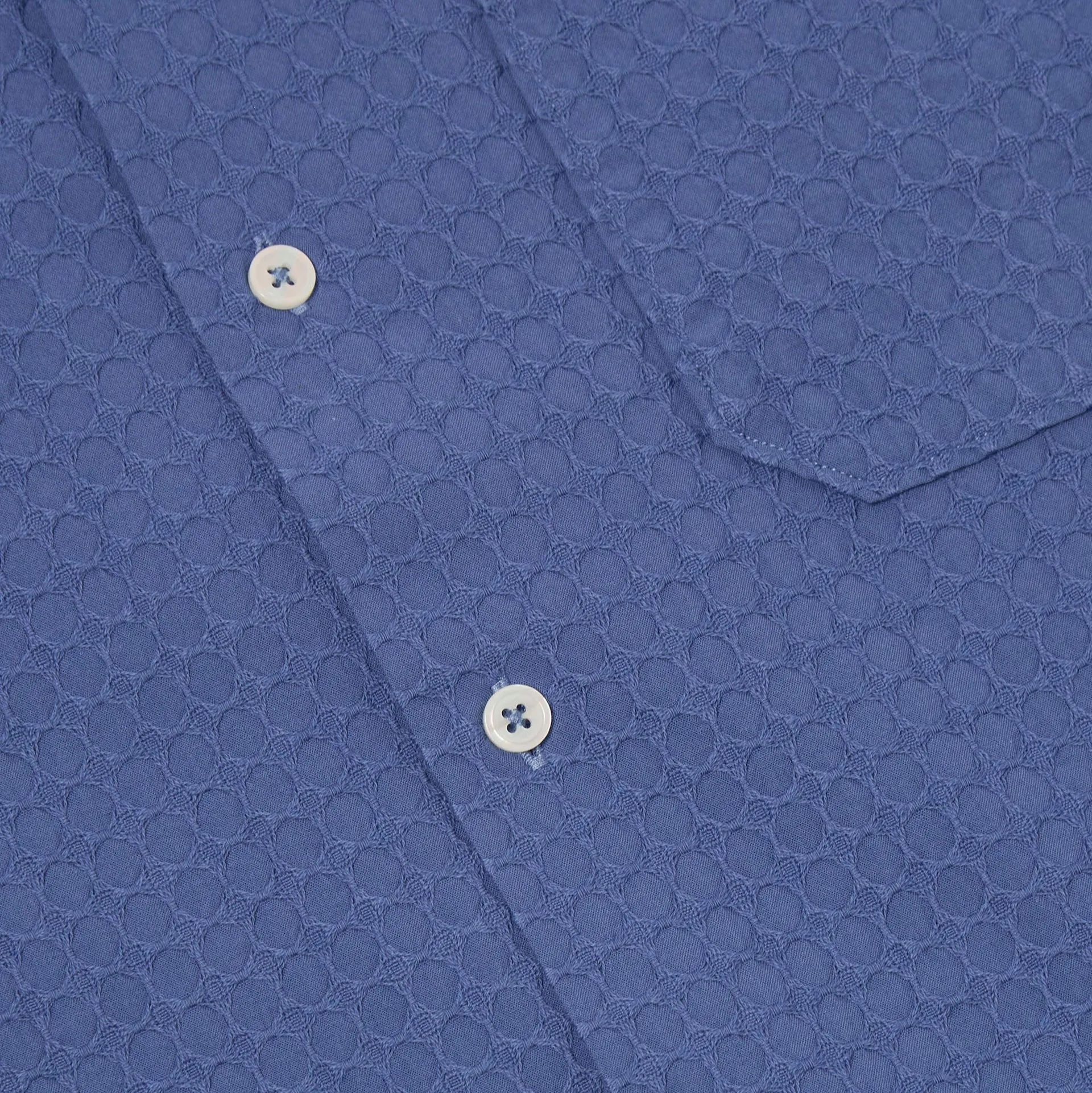 Universal Works Delos Road Shirt Blue