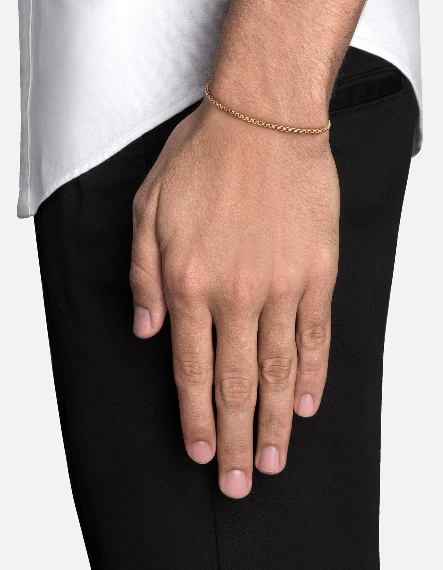 Venetian Chain Bracelet, 14k Gold