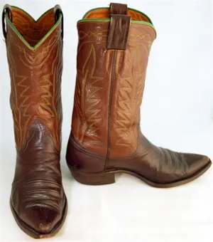 Vintage Boots Men's Brown Nocona sz 10D