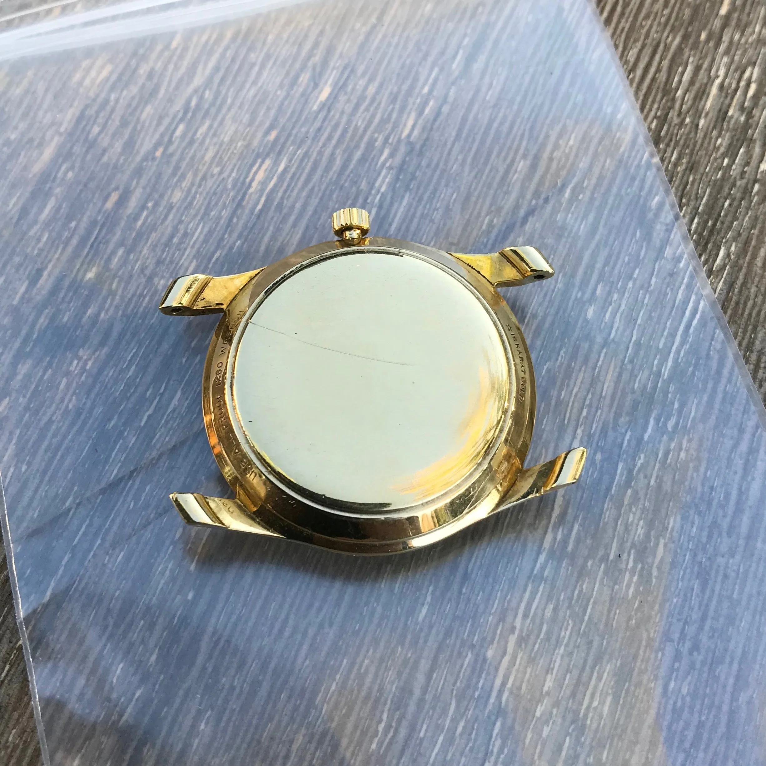 Vintage Longines Grand Prize Automatic 18K Yellow Gold Silver Date Wristwatch